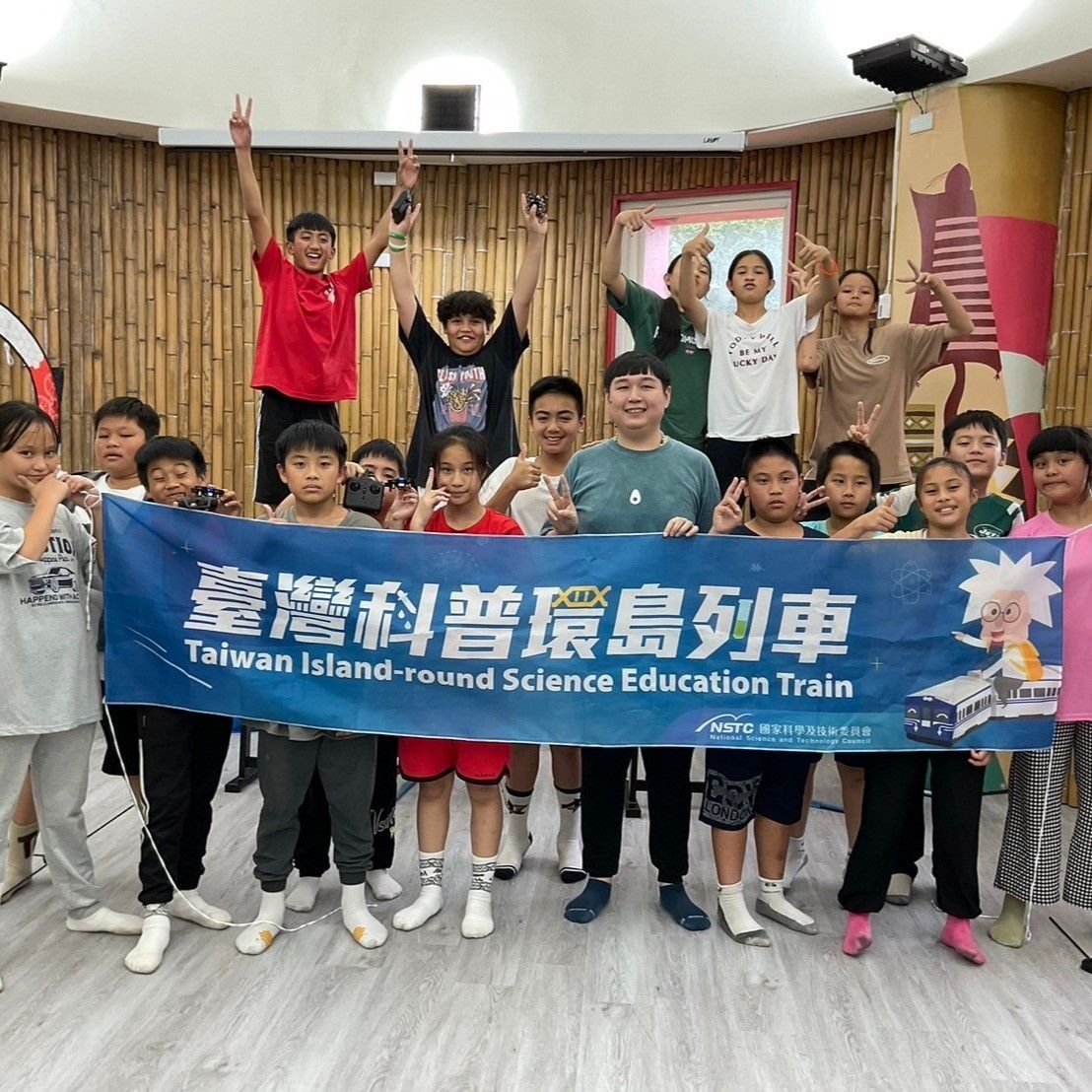 圖5：科普列車抵達宜蘭縣四季國小